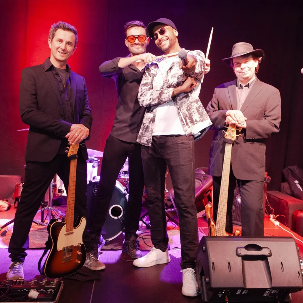 Groupe Groovestation en concert groove et funk à la Braderie d’Aigle