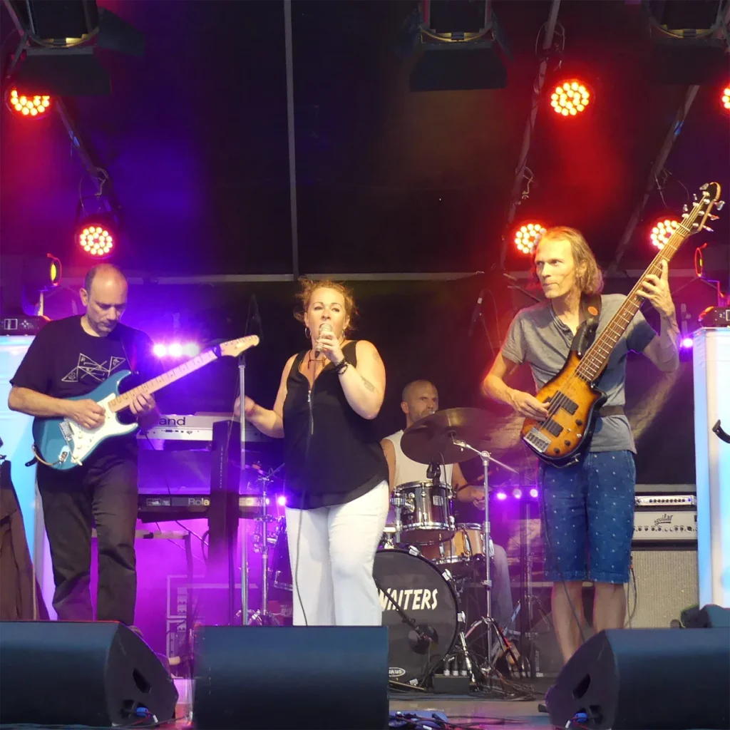 The PapanamaZ, groupe sur scène devant le public.